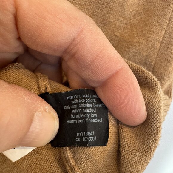 Lane Bryant 14/16 Camel Turtleneck Sweater EUC Neutral Classic Casual Preppy - Picture 5 of 5